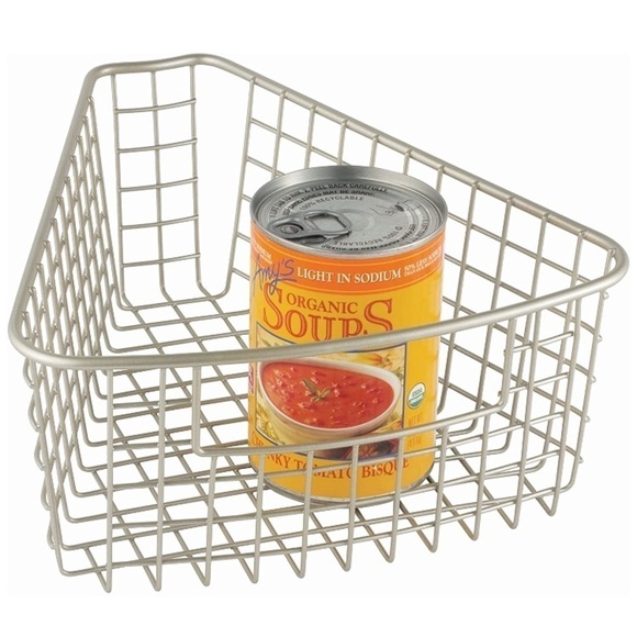 Inter design Lazy Susan Cabinet Bin wire basket - Picture 1 of 8